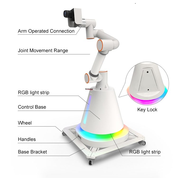 Photo booth robotic arm